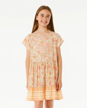 Load image into Gallery viewer, Rip Curl Youth Hidden Tropics Dress - Lemon Ice
