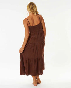 Rip Curl Premium Surf Midi Dress - Dark Brown