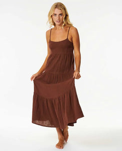 Rip Curl Premium Surf Midi Dress - Dark Brown