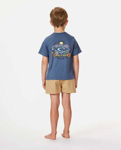 Rip Curl Youth Shred Town Barrel Tee (1-8) - Vintage Navy