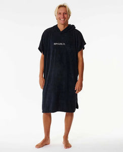 Rip Curl Brand Hooded Towel - Black/Grey