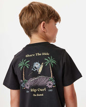 Load image into Gallery viewer, Rip Curl Shred Town Art tee (1-8) - Washed Black
