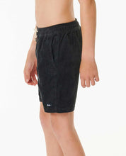 Load image into Gallery viewer, Rip Curl Youth Surf Revival Cord Volley Short - Washed Black
