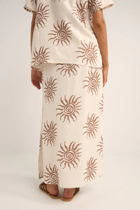 Rhythm Seafarer Maxi Skirt - Brown