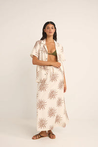 Rhythm Seafarer Maxi Skirt - Brown