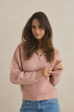 Load image into Gallery viewer, Rhythm Quinn Zip Knit - Pink
