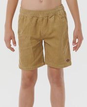 Load image into Gallery viewer, Rip Curl Boys Surf Cord Volley Short - Dark Khaki
