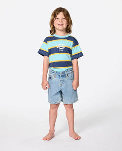 Rip Curl Hyped Up Denim Short - Kids (1-8 years) - Washed Blue