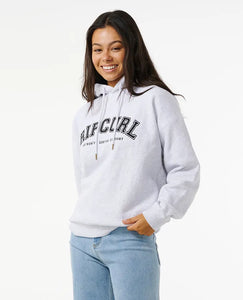 Rip Curl Varsity Hoodie - Grey Marle/Black