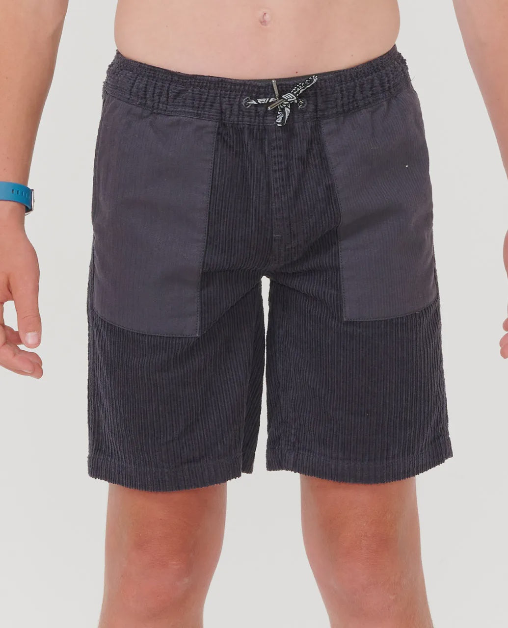 Rip Curl Fade Out Cord Volley Shorts (8-16) - Black