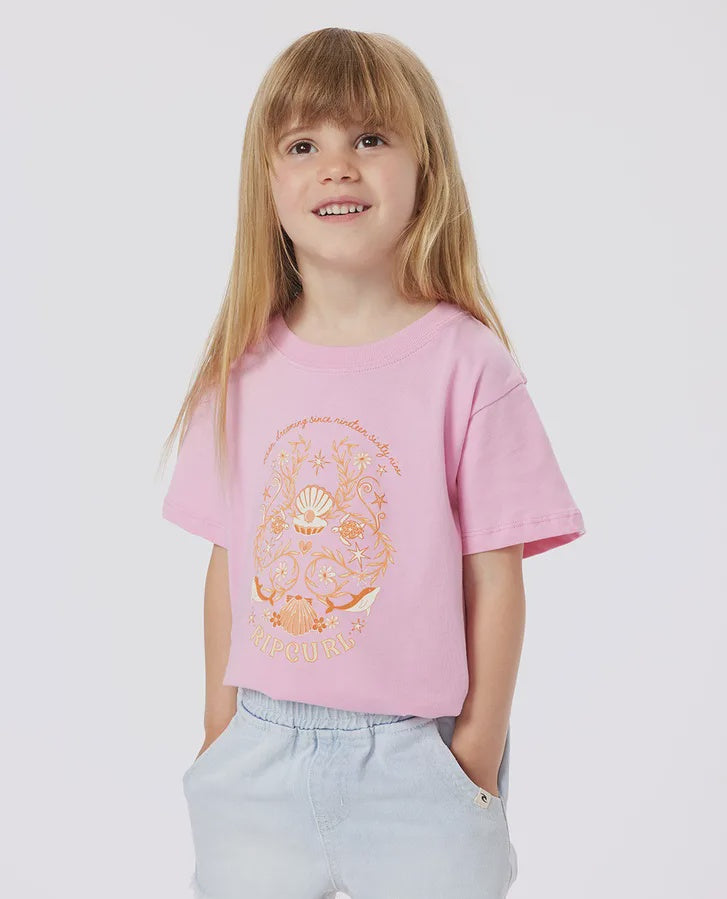 Rip Curl Sunkissed Dreams Art Tee - Bright Pink