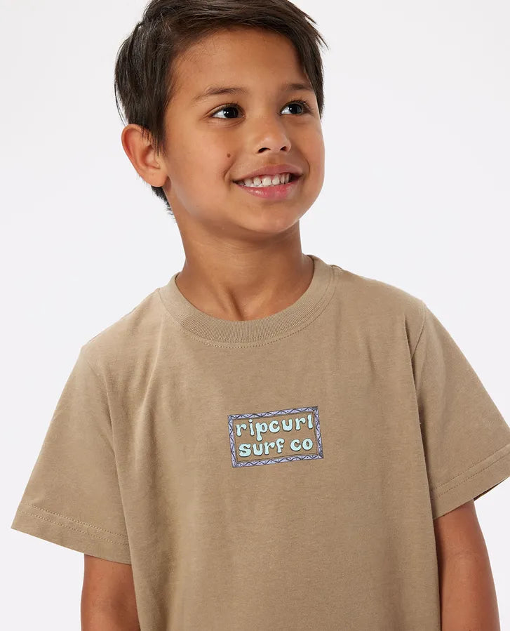 Rip Curl Boys Tube Town Scenic Tee - Sand Dune