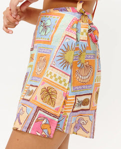 Rip Curl Beach Party Wrap Skirt - Multico