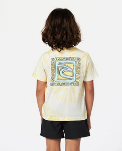 Rip Curl Tube Tie Dye Tee (1-8) - Straw