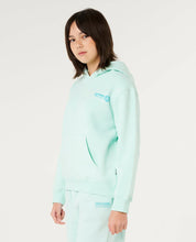Load image into Gallery viewer, Rip Curl Hibiscus Heat Logo  Hood Girl - Light Sea Blue
