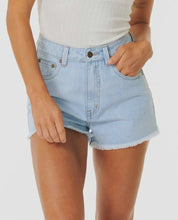 Load image into Gallery viewer, Rip Curl Amy High Waist Short - Light Blue
