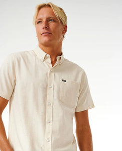 Rip Curl Ourtime S/S Shirt - Off White