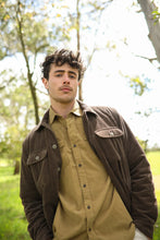 Load image into Gallery viewer, James Harper Cord Padded Jacket - Chocolate
