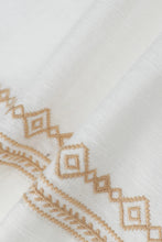 Load image into Gallery viewer, James Harper Aztec Embrodied Cotton Shirt - Natural
