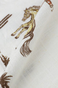 James Harper Rodeo Cuban Collar Linen Shirt - White