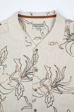 Load image into Gallery viewer, James Harper Havanna Cuban Collar Linen Shirt - Mocha
