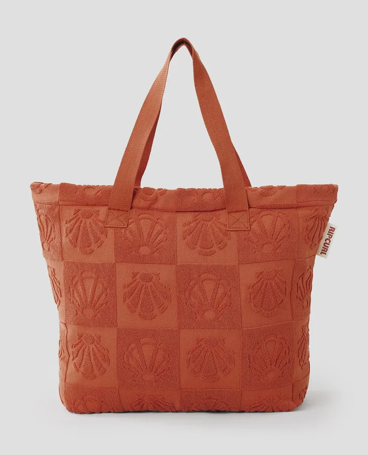 Rip Curl Mixed Jacquard 40L Tote - Rust