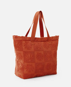 Rip Curl Mixed Jacquard 40L Tote - Rust