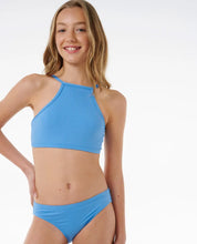 Load image into Gallery viewer, Rip Curl Premium Rib Bikini - Girls (8-14) Bright Blue
