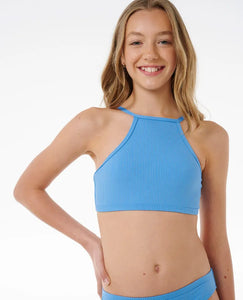 Rip Curl Premium Rib Bikini - Girls (8-14) Bright Blue