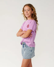 Load image into Gallery viewer, Rip Curl Surf Puff Relaxed Tee (8-14) - Bright Lilac
