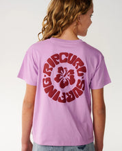 Load image into Gallery viewer, Rip Curl Surf Puff Relaxed Tee (8-14) - Bright Lilac
