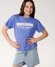 Load image into Gallery viewer, Rip Curl Surf Puff Relaxed Tee (8-14) - Mid Blue
