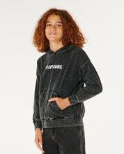 Load image into Gallery viewer, Rip Curl Boys Eternal Shred Washed Hoodie - Washed Black
