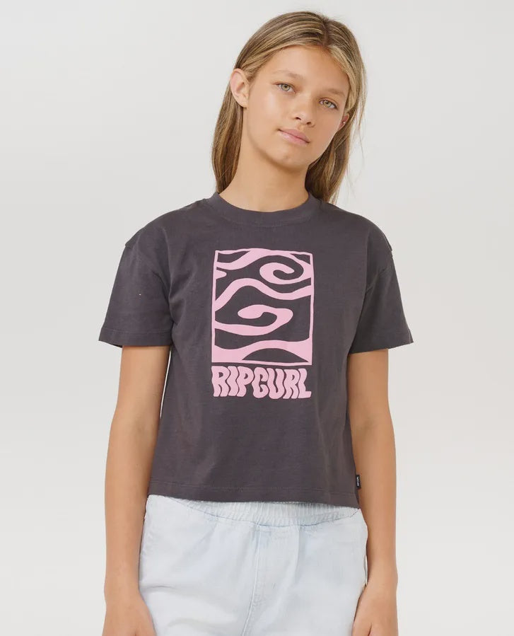 Rip Curl Sun Sol Logo Crop Tee - Girl (8-14 years)