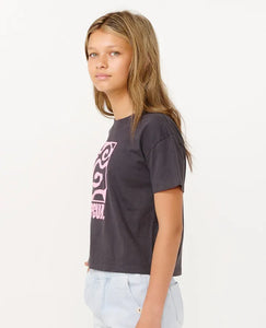 Rip Curl Sun Sol Logo Crop Tee - Girl (8-14 years)