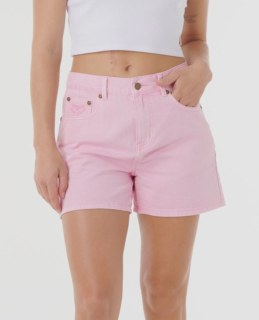 Rip Curl Tabby Denim Short - Pink