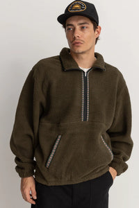 Rhythm Sherpa Pullover - Olive