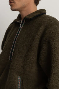 Rhythm Sherpa Pullover - Olive