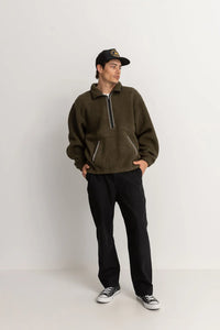 Rhythm Sherpa Pullover - Olive