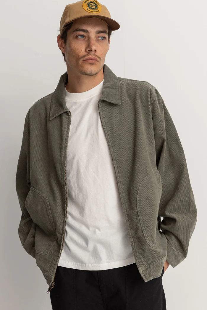 Rhythm Cord Utility Jacket - Sage