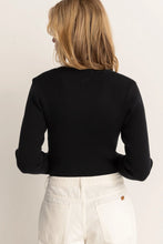 Load image into Gallery viewer, Rhythm Noemie Knit Long Sleeve Top - Black
