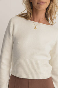 Rhythm Chloe Knit Sweater - White