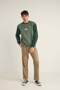 Rhythm Swerve Fleece Crew - Pine