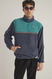 Rhythm Alder Half Zip Pullover - Teal