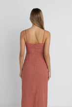 Load image into Gallery viewer, Rhythm Lola Check Gathered Maxi Dress - Red
