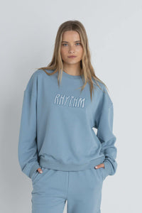 Rhythm Insider Crew Neck Fleece - Dusty Blue
