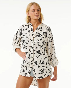 Rip Curl The Search Long Sleeve Shirt - Off White