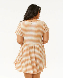 Rip Curl Premium Surf Check Dress - Light Brown