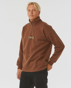 Rip Curl Heritage Diamond Crew - Chocolate