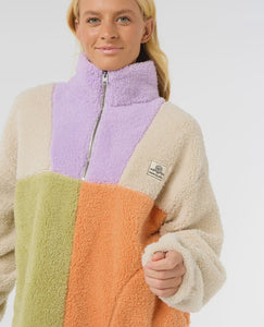 Rip Curl Block Party Polar Fleece - Lilac